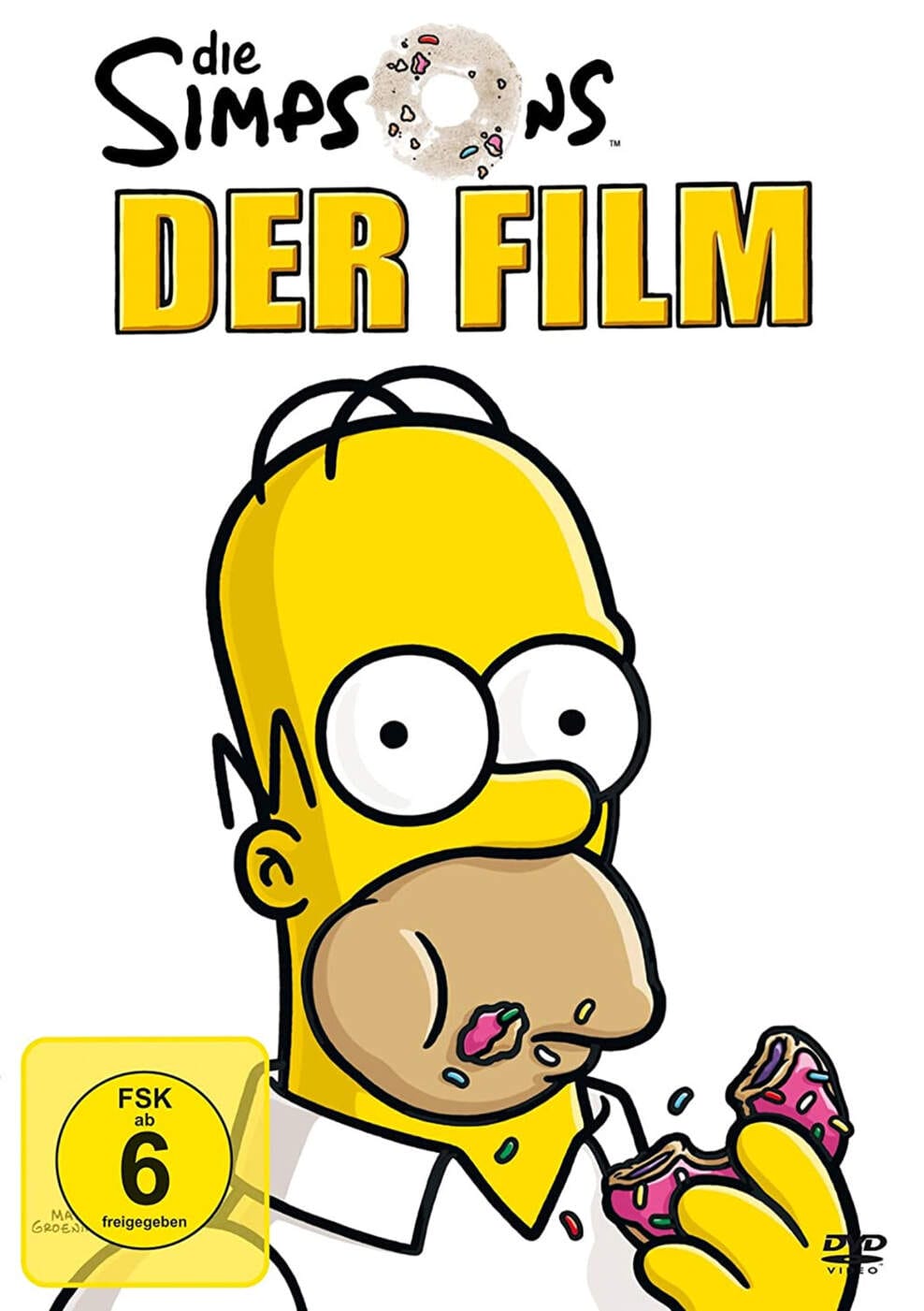 Homer Simpson isst Donut, DVD-Cover von "Die Simpsons – Der Film" Die Simpsons - Der Film - (c) 20th Century Fox