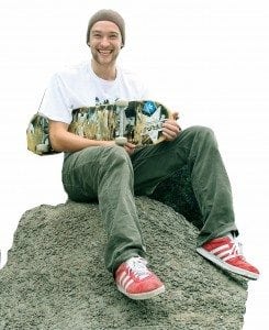 Skateboarder Christoph Reinhardt