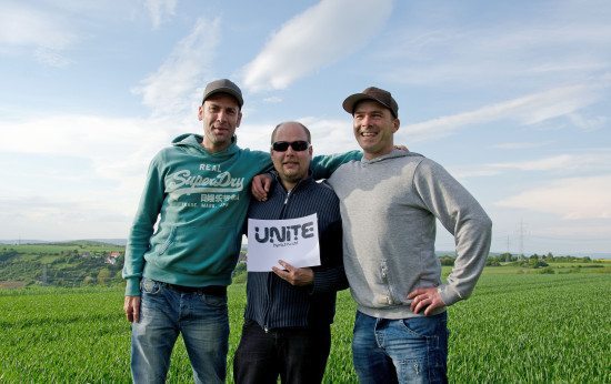 Die Unite-Macher: Sebastian Vössing, Michael Büchler, Holger Benkert