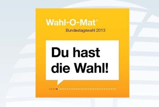 Der Wahl-O-Mat  (c) Bundeszentrale für politische Bildung 