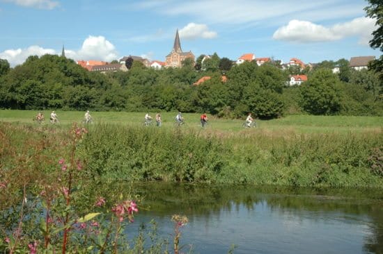 Diemelradweg im Bereich Warburg (Autor: Hubert Rösel)