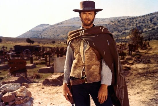 Clint Eastwood in seiner Rolle als Der Blonde im Film "The Good, The Bad And The Ugly" (dt. Titel paradoxerweise: Die glorreichen Halunken - Leih-DVD 20th Century Fox)