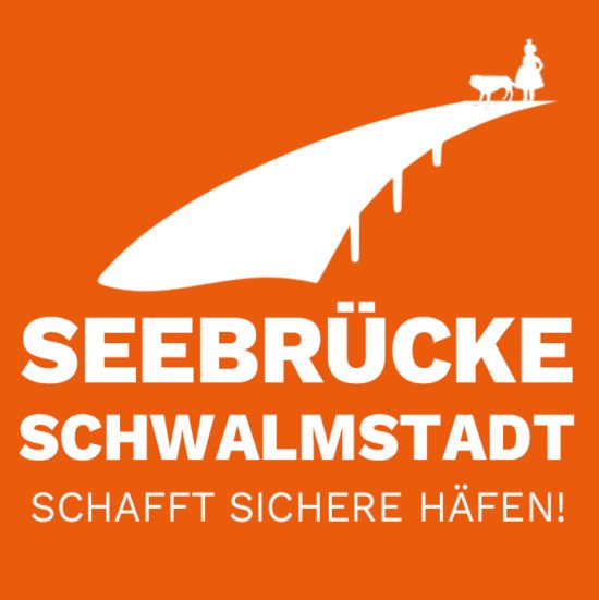 Seebrücke in Schwalmstatd Logo