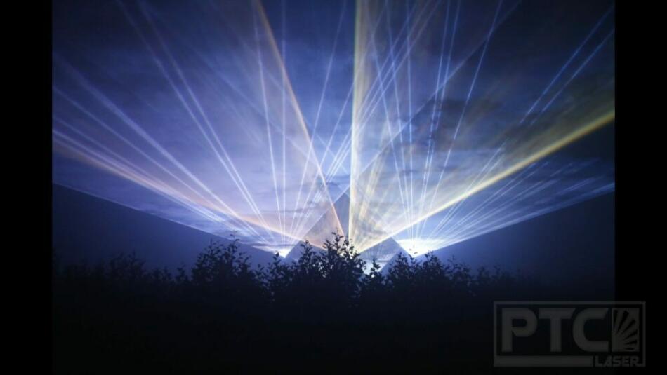 Lasershow beim Lichterfest in Bad Zwesten