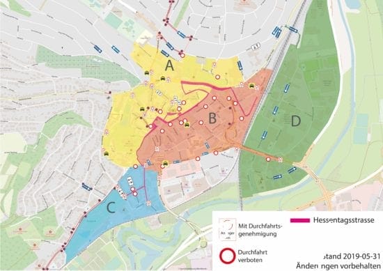 Wildwechsel Etliche Neue Einbahnstrassen Wahrend Des Hessentags Ab Heute Neue Verkehrsfuhrung In Bad Hersfeld