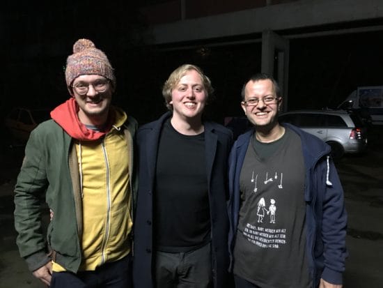 Slamrock Poetry Slam - Die Finalisten (v.l.:) Max Remmert, Flemming und Jens