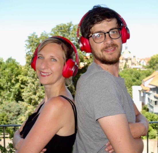 Erfinder der Hör-Tour Warburg: Die Kabarettistin Sarah Hakenberg und Kai Greupner, Inhaber der Veranstaltungsagentur "nurguteleute"