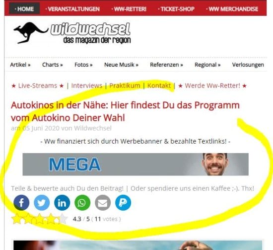 Beispiel für ein Ww-Artikel-Banner - Oben Beispiel für ein Ww-Artikel-Banner - Oben