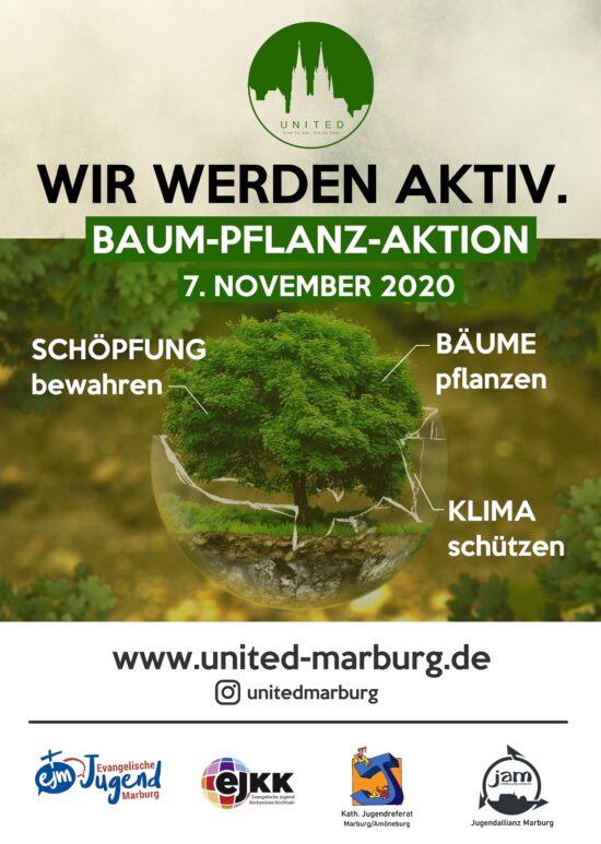 Baum-Pflanz-Aktion von United Baumpflanzaktion A3 Flyer