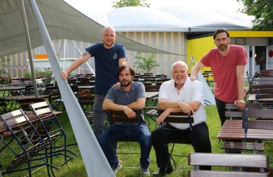 Kulturzelt Kassel, Lutz Reimer, Mathias Jakob, Jürgen Truß, Bernhard Weiß 2019 übernahmen sie die Organisation für das Kulturzelt Musikfestival: Lutz Reimer, Mathias Jakob, Jürgen Truß und Bernhard Weiß (v.l.) | (c) Andreas Fischer