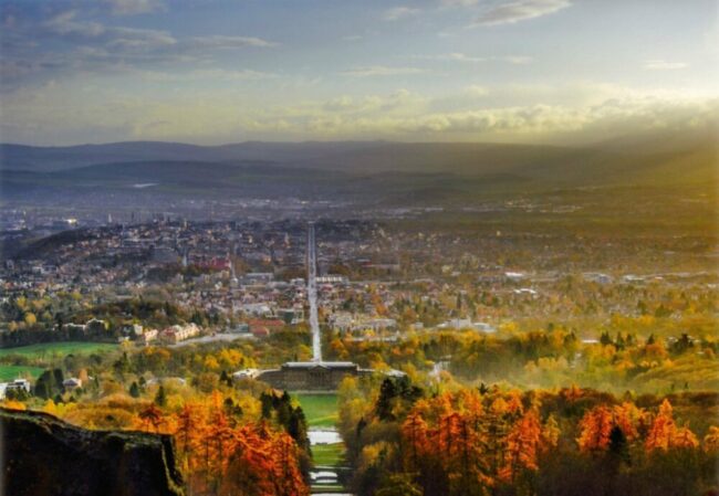 BergparkLeuchten, Traumlandschaft, Kassel, Bergpark, Wilhelmshöhe, Wasserspiele, UNESCO, Weltkulturerbe Der Bergpark Wilhelmshöhe ist weltweit einmalig und eine der Hauptsehenswürdigkeiten Kassels. In diesem September soll der Bergpark in eine "märchenhafte Traumlandschaft" verwandelt werden. | (c) Kassel Marketing
