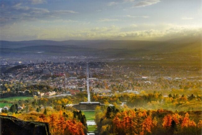 BergparkLeuchten, Traumlandschaft, Kassel, Bergpark, Wilhelmshöhe, Wasserspiele, UNESCO, Weltkulturerbe Der Bergpark Wilhelmshöhe ist weltweit einmalig und eine der Hauptsehenswürdigkeiten Kassels. In diesem September soll der Bergpark in eine "märchenhafte Traumlandschaft" verwandelt werden. | (c) Kassel Marketing