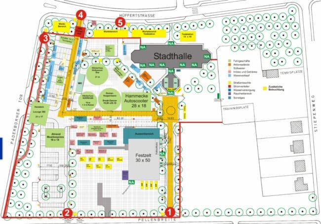 Oktoberwoche 2021 - Vergnügungspark-Plan