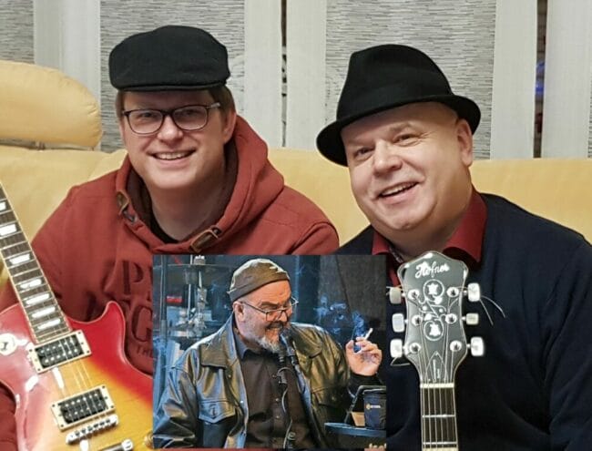Die Mitglieder der Gruppe "Dusty Brooms" Zu den "Dusty Brooms" gehören Peter Hohenecker (Lead Vocals, Harp), Lars Gemmeke (Guitar) und Sliding Alex (Guitar, Slide, Bass). | (c) Schlossfestspiele Biedenkopf