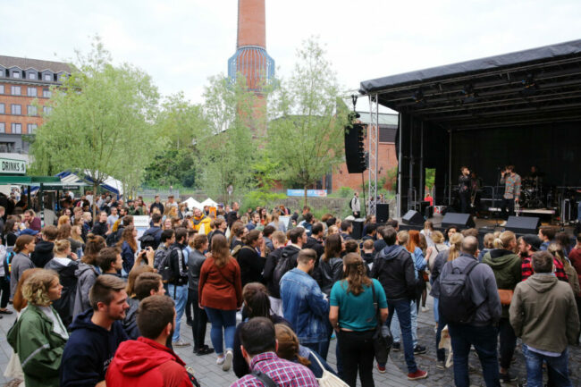 Campusfest der Uni Kassel: Meteorologe und Moderator Sven Plöger, im Jahr 2019. | Foto: Andreas Fischer