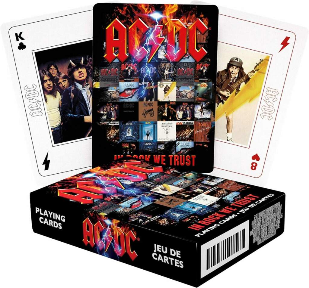 Aquarius AC/Dc in Rock We Trust Set mit 52 Spielkarten Joker