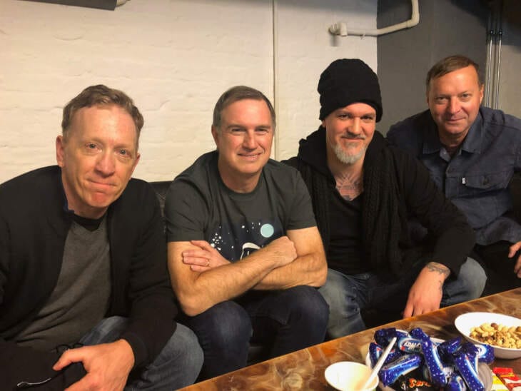 Buffalo Tom im Interview mit Autor Reinhard Franke (2.v.r.) | (c) Reinhard Franke für Wildwechsel