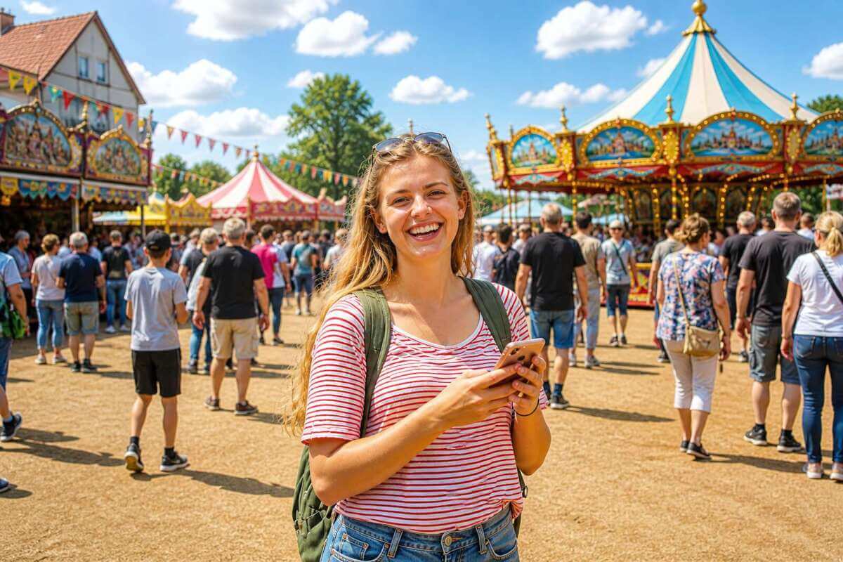 Neben Event-Tipps zum Thema Stadtfeste, Volksfeste und Kirmes-Veranstaltungen finden sich auf Wildwechsel.de auch immer wieder informative Beiträge zum dem hema Stadtfeste, Volksfeste und Kirmes-Veranstaltungen | Symbolbild - KI-generiert | (c) Wildwechsel