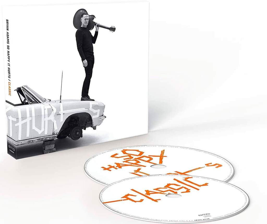 Bryan Adams Album ‚So Happy It Hurts Classic‘ mit CD-Design – Kultalbum mit besonderem Stil Bryan Adams: Տo Ηappy Ιt Ηurts + ϹԼΑՏՏΙϹ (DΕԼՍΧΕ 2ϹD) | Deluxe Edition - 2 CD | (c) Badams Music Ltd. BMG Rights Management LLC.