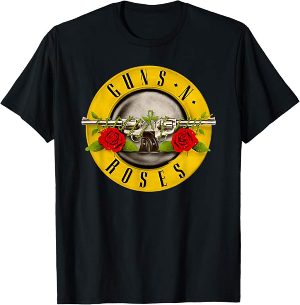 Guns N' Roses T-Shirt mit Logo und Rosenmotiv Guns N' Roses T-Shirt | Guns N' Roses