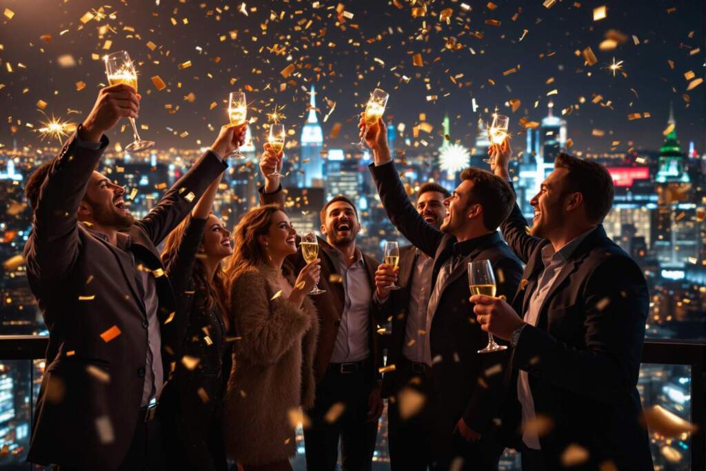 Silvester Party in Paderborn Motiv | KI generiert | (c) Wildwechsel