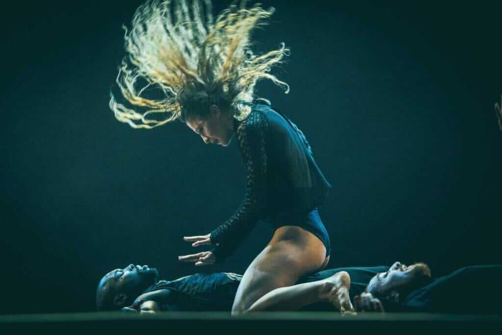 Der Tod und das Mädchen von Andonis Foniadakis | v. l. Miles L. Hunter und Anna Gorokhova, James Potter | (c) Sylwester Pawliczek