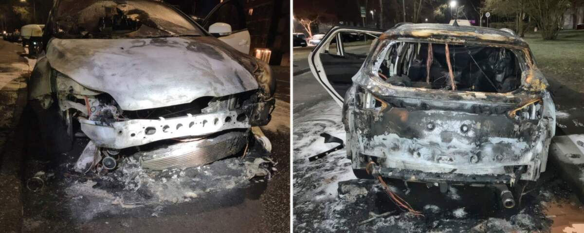 PKW-Brand - (c) Polizeipräsidium Nordhessen