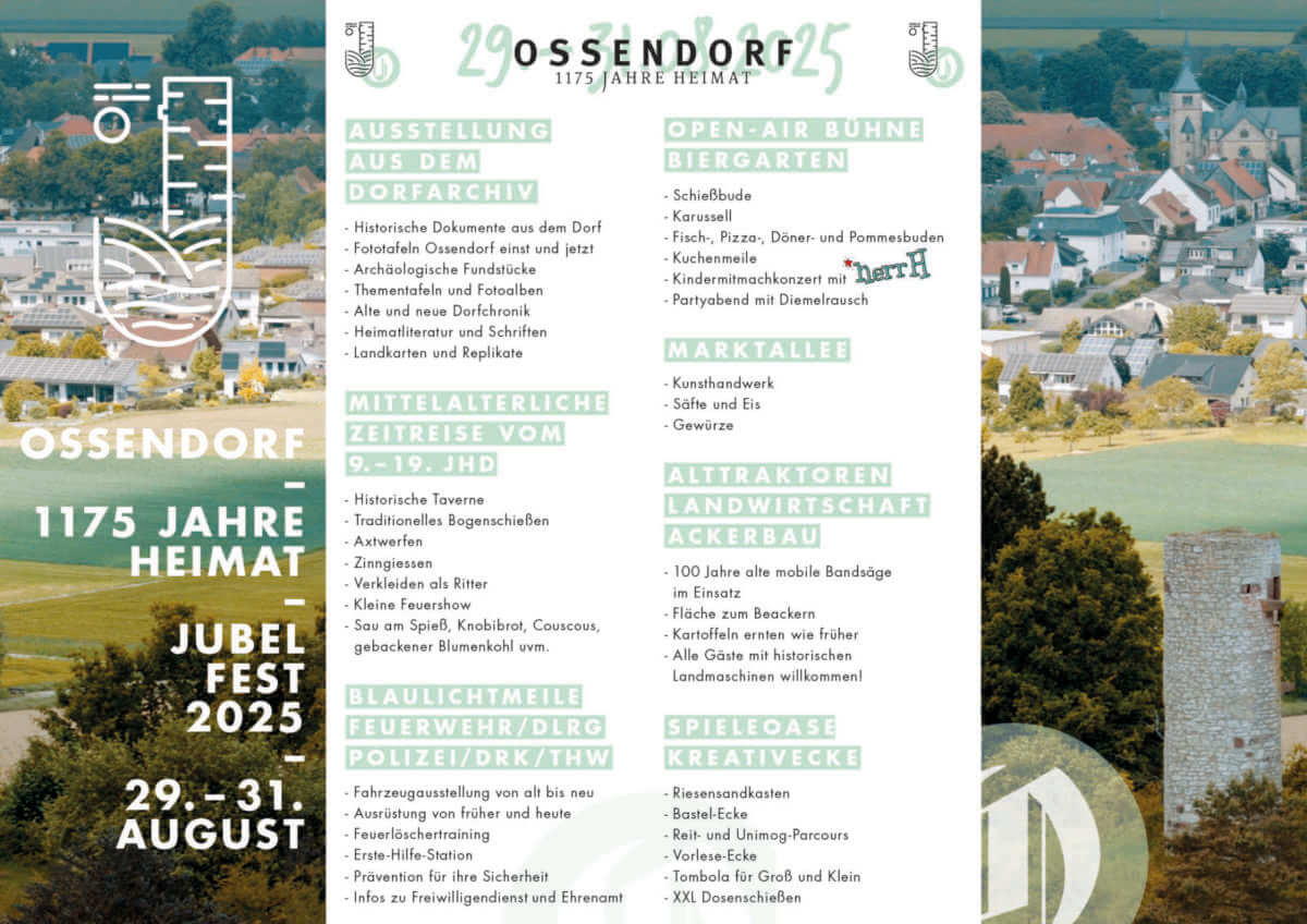 Dorffest Ossendorf - Flyer Fensterfalz 1