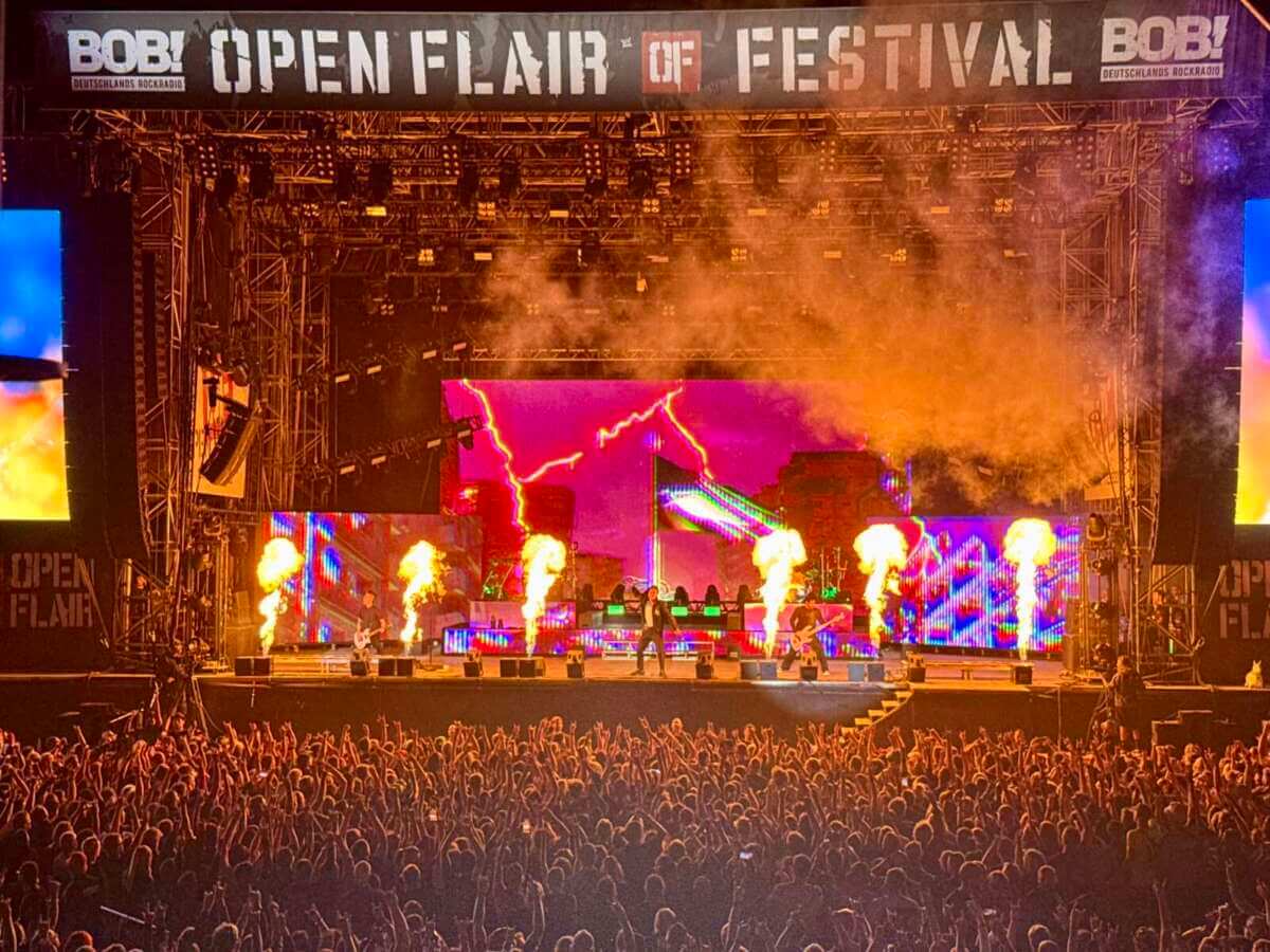 Papa Roach live beim Open Flair 2025 | Fotograf Alexander Jeppe - (c) Wildwechsel
