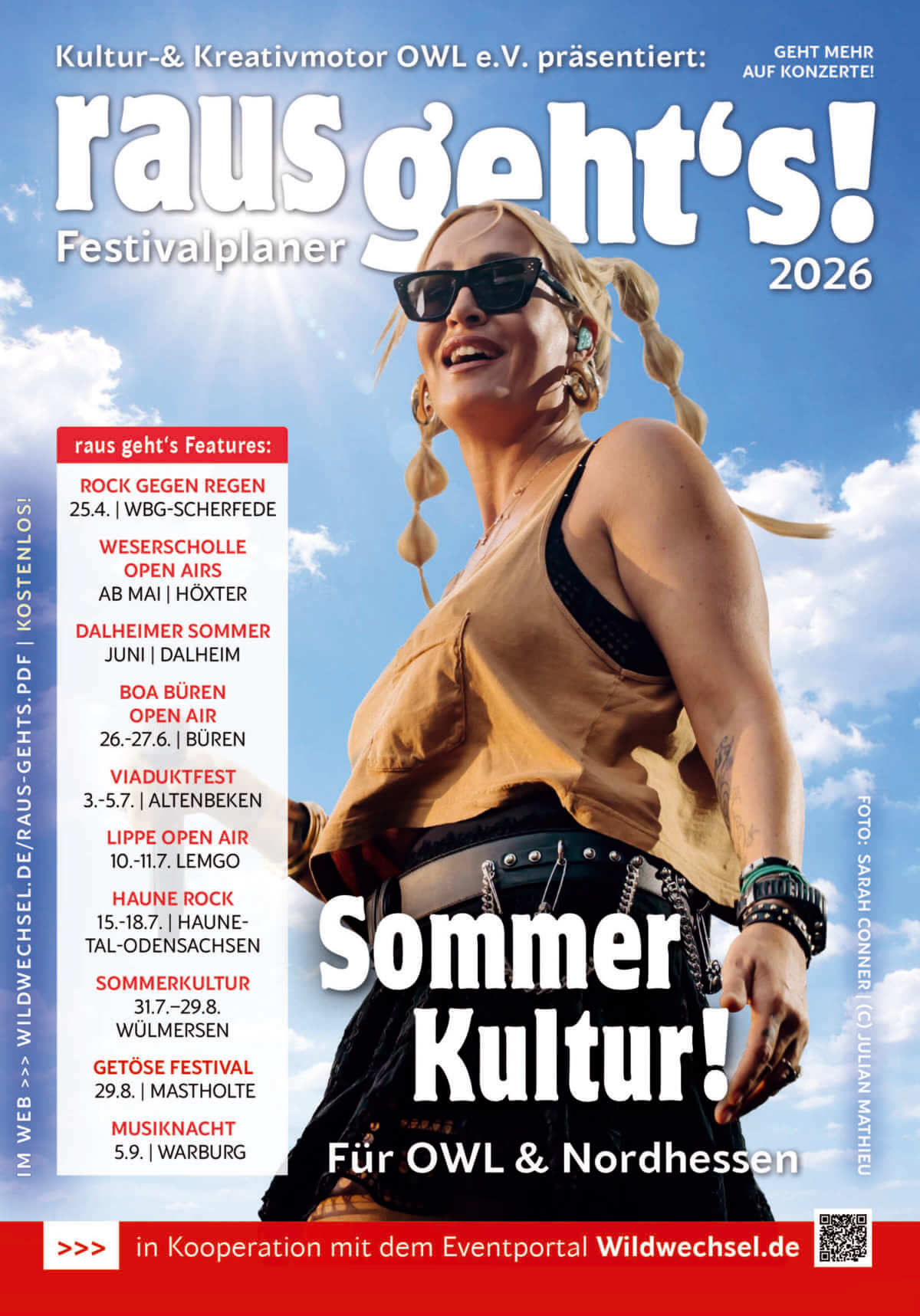 Sarah Connor strahlt vom Cover des TITEL-Festival-Planer 2026!
