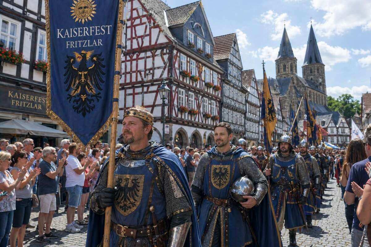 Immer wieder ein besonderer Höhepunkt im Kalender: Das mittelalterliche Kaiserfest Fritzlar | Archivbild | Ki-Foto (c) Wildwechsel