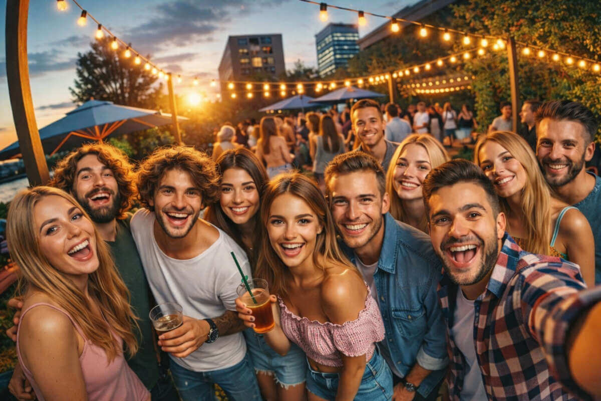 Party-People im Sommer - Events-01 | Archivfoto | KI-generiert (c) Wildwechsel