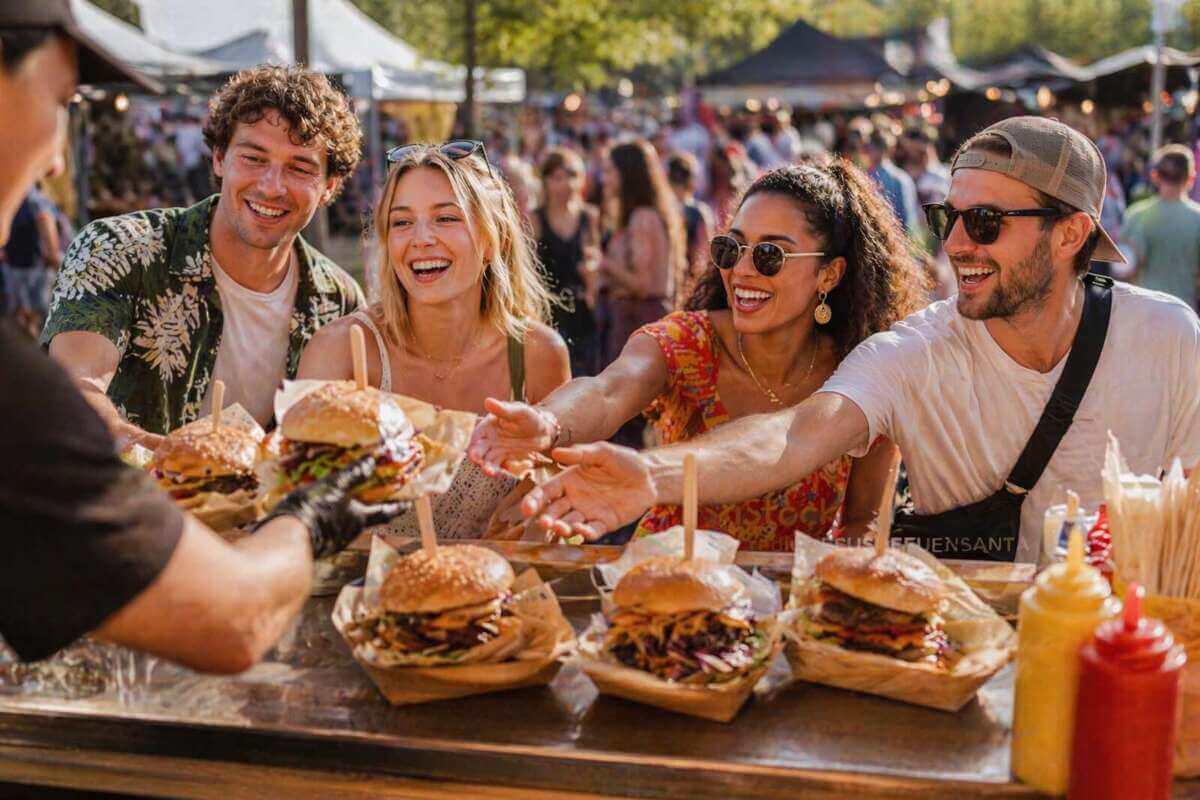 Street-Food-Festival - Motiv | Ki-generiert - (c) Wildwechsel.de