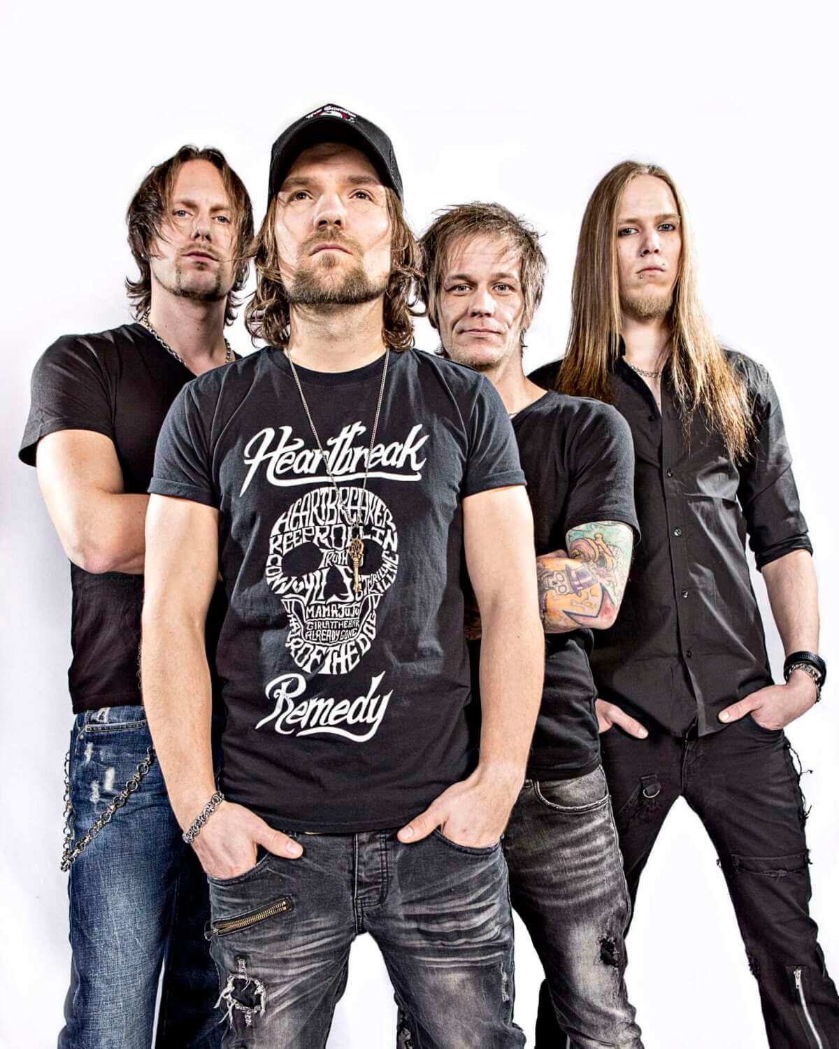 The New Roses als Quartett im offiziellen Bandfoto. Die Hardrock-Band gehört zum Line-up des Rock N Revel 2026. | Stephen Porteous