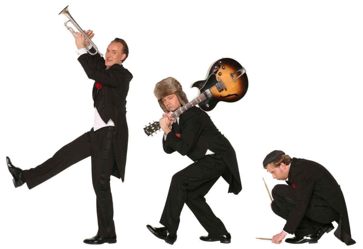 Bidla Buh am 18. September 2026 in der Waggonhalle Marburg Pressefoto des Musik-Comedy-Trios Bidla Buh. Bidla Buh gastiert am 18. September 2026 mit Mehr geht nicht – Die große Welttournee in der Waggonhalle Marburg.