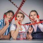 Ensemble des Kabarett-Theaters DISTEL, das am 12. November 2026 mit „Stadt Land Sockenschuss“ im Bürgerhaus Gudensberg gastiert.