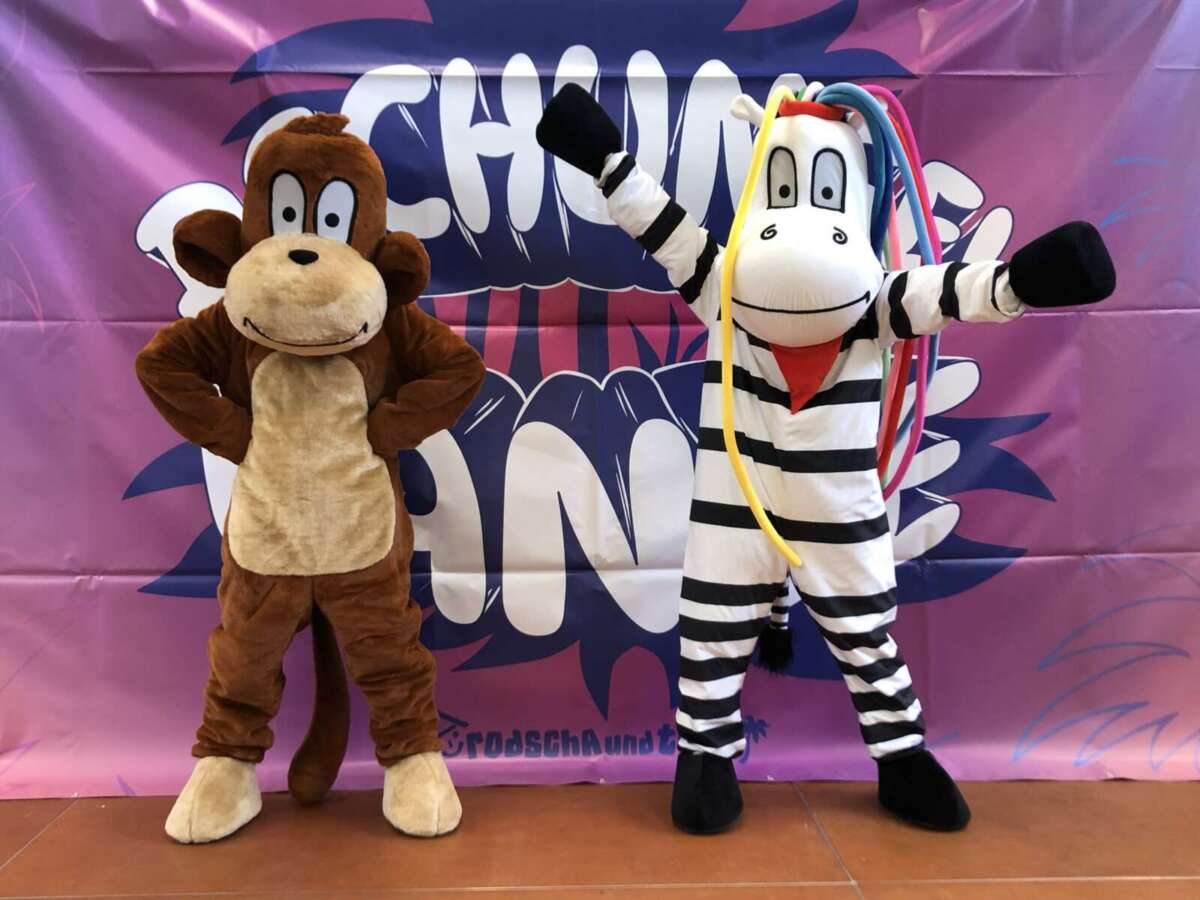 Pressefoto der Dschungel Bande zur interaktiven Kindershow