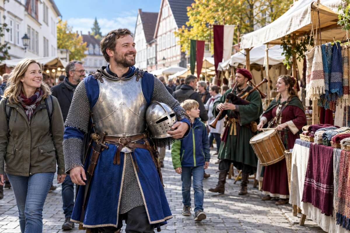 Ritter beim Mittelaltermarkt in Korbach - KiFoto - (c) Wildwechsel