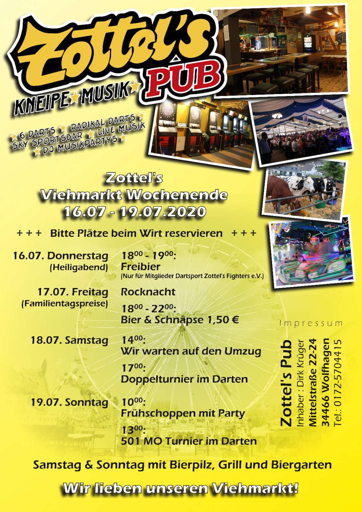 Zottel's Viehmarkt Wochenende - Rocknacht