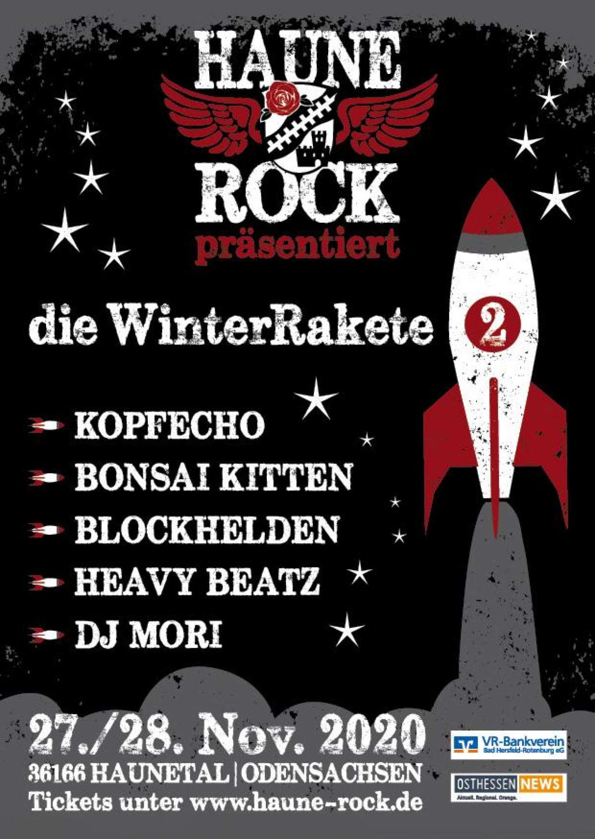 Die WinterRakete Vol.II – Blockhelden, Bonsai Kitten, KopfEcho, DJ Mori