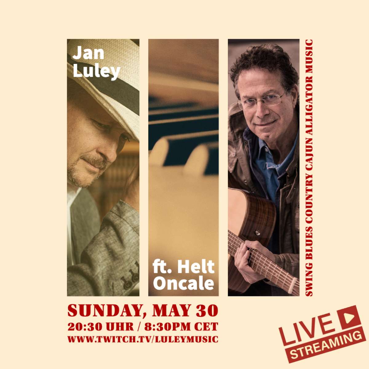 Jan Luley ft. Helt Oncale - concert & talk – Jan Luley