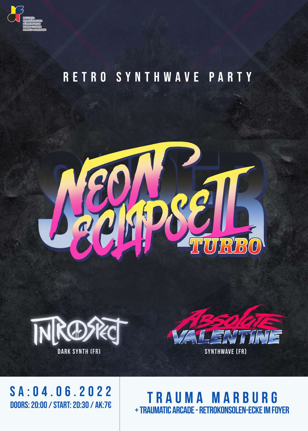 Neon Eclipse - Synthwave Party mit Introspect & Absolute Valentine – Introspect, Absolute Valentine
