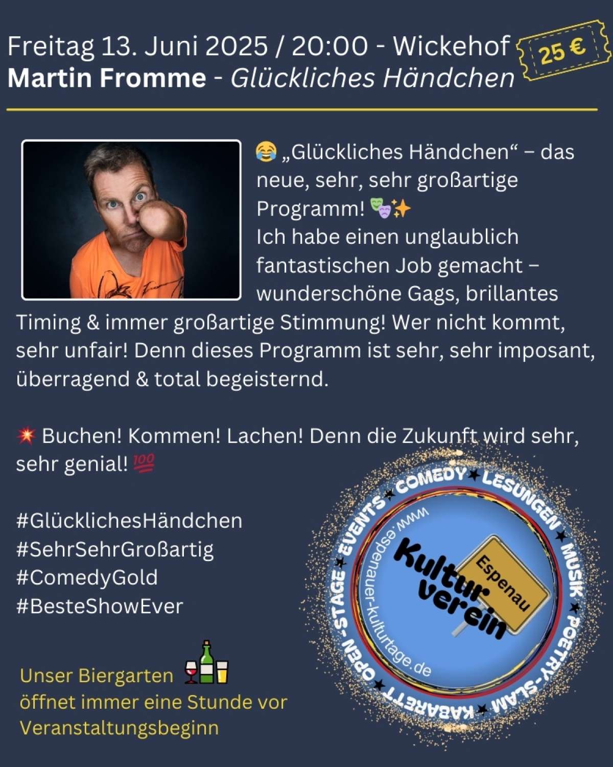 Espenauer Kulturtage 2025 - Glückliches Händchen – Martin Fromme