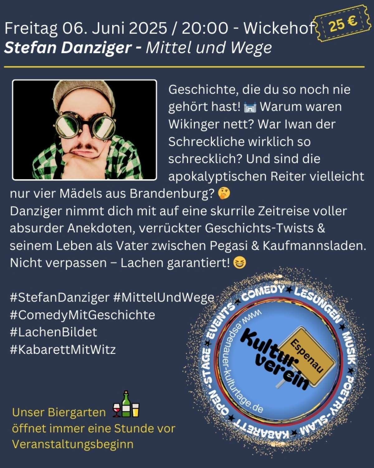 Espenauer Kulturtage 2025 - Mittel und Wege – Stefan Danziger
