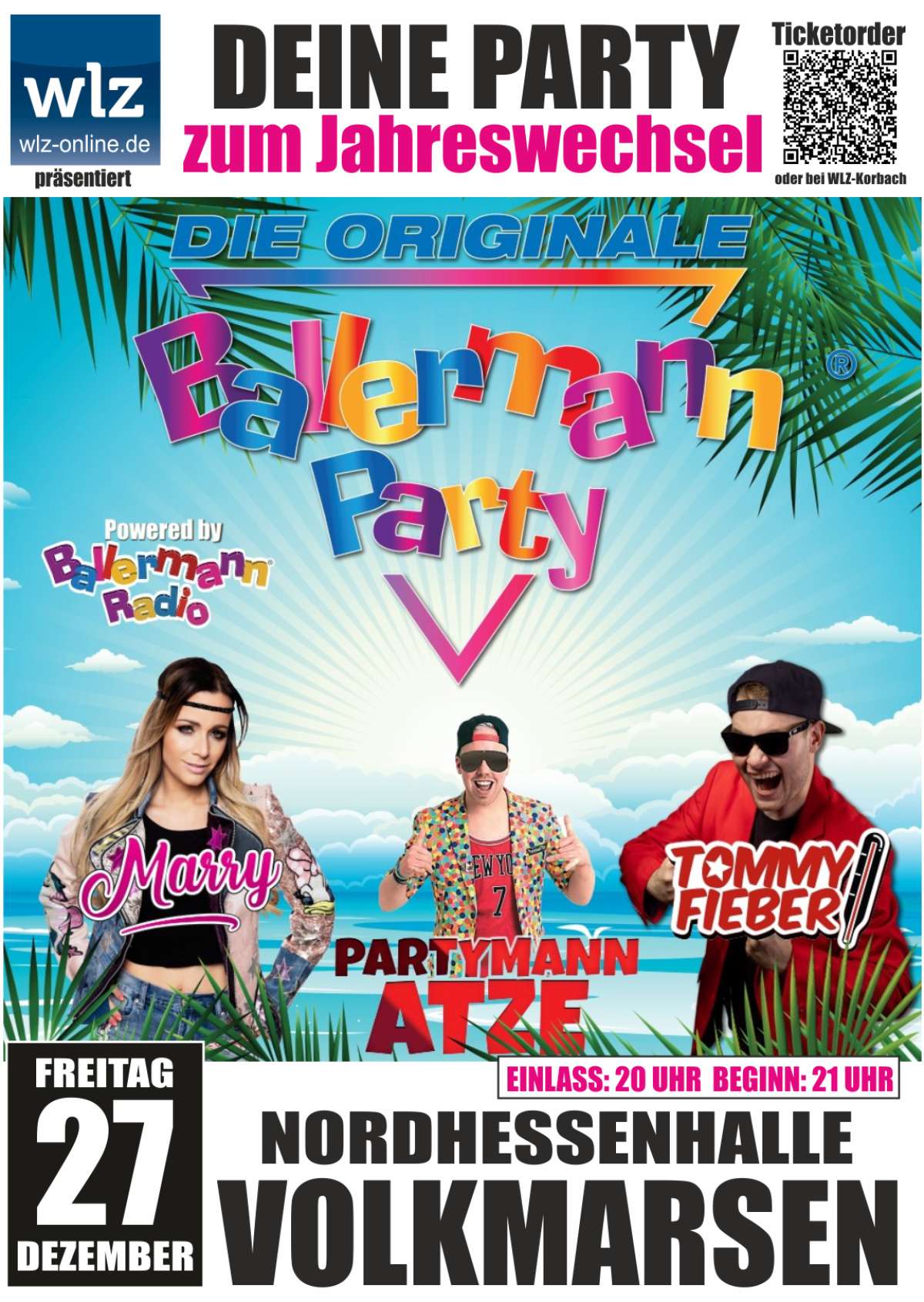 Ballermann-Party - DAS ORIGINAL – Tommy Fieber, Marry, Partymann Atze & DJs vom Ballermann