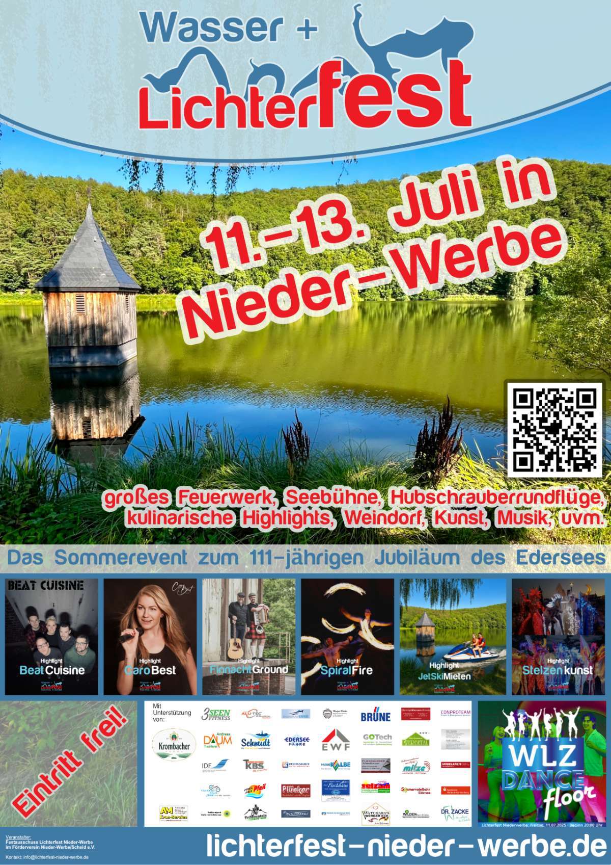 Wasser- & Lichterfest Nieder-Werbe anlässlich 111 Jahre Edersee