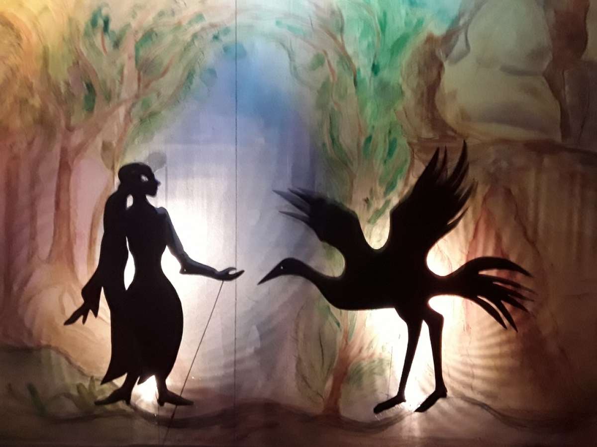 Schattentheater: Kranich und Hirtenmädchen   Ein finnisches Zaubermärchen von der Marburger-Märchenbühne