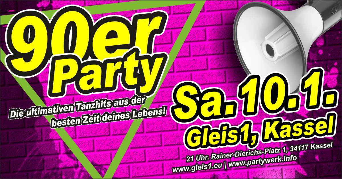 Großes Bild schließen! Die große 90er-Party