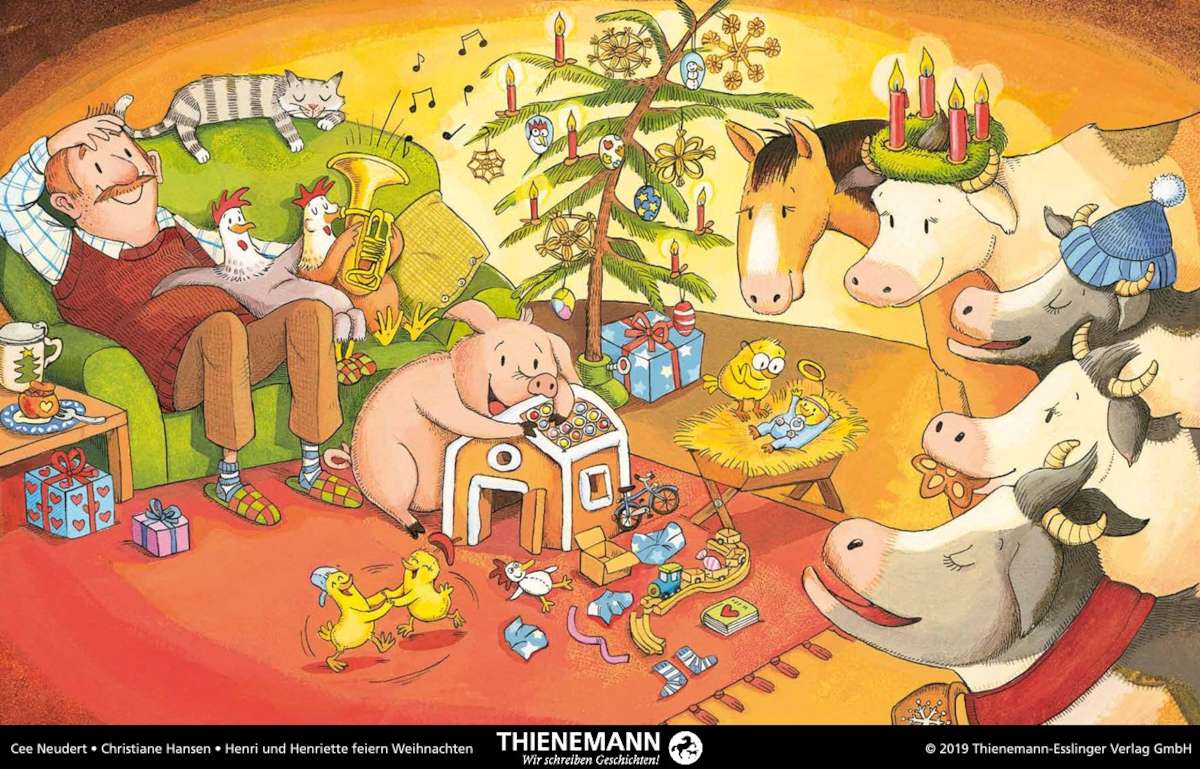 Großes Bild schließen! Bilderbuchkino: Henri und Henriette feiern Weihnachten