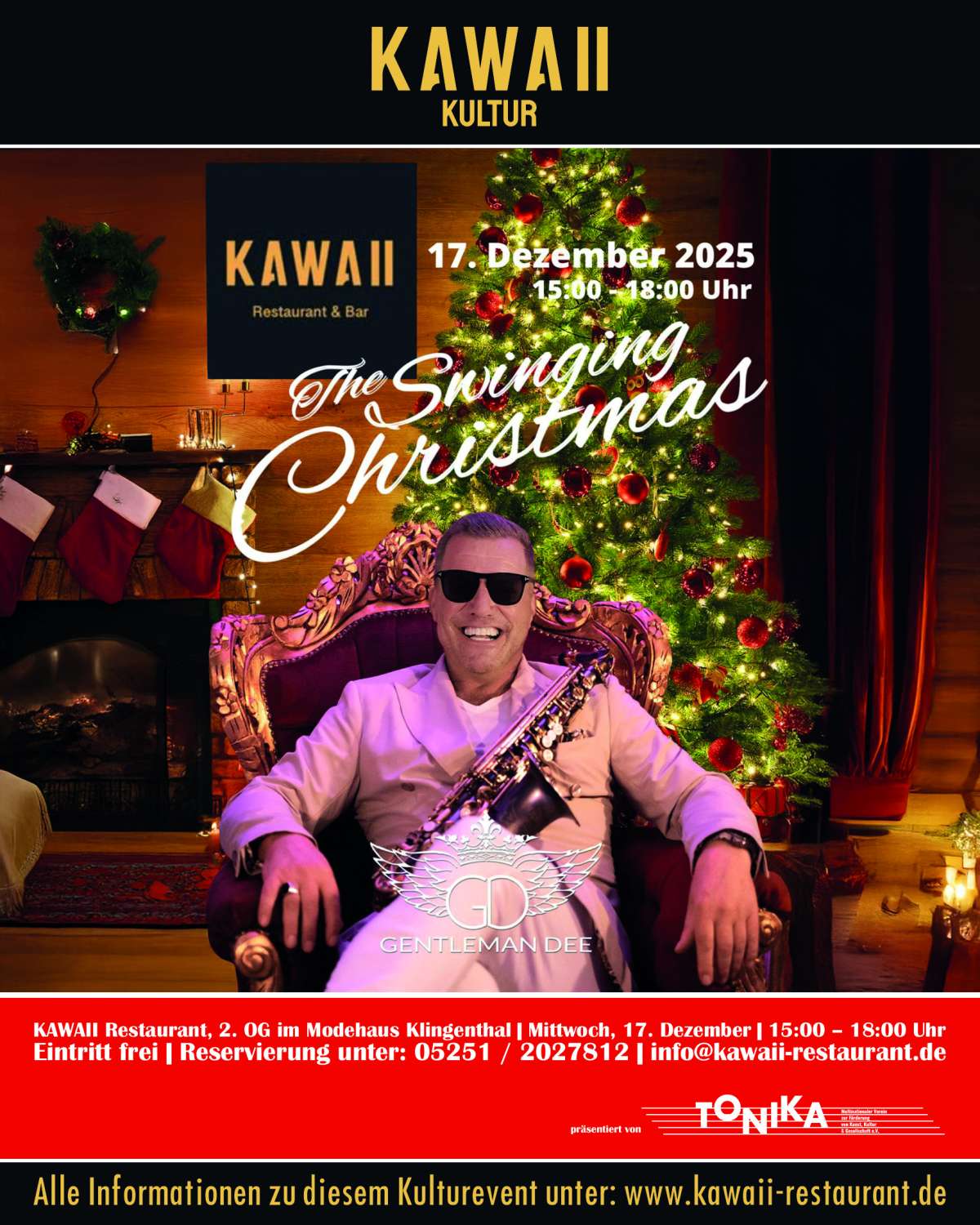 Großes Bild schließen! Beswingte Weihnacht über den Dächern von Paderborn